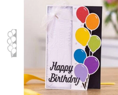 Troqueles de corte de metal molde borde de globo marco libro de recortes papel artesanal molde plantillas