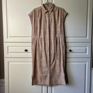 REI Co-op Damen Bedrucktes Sun Up Shirt Kleid Knopfleiste Kragen Kordelzug Gr. S - Bild 1 von 13