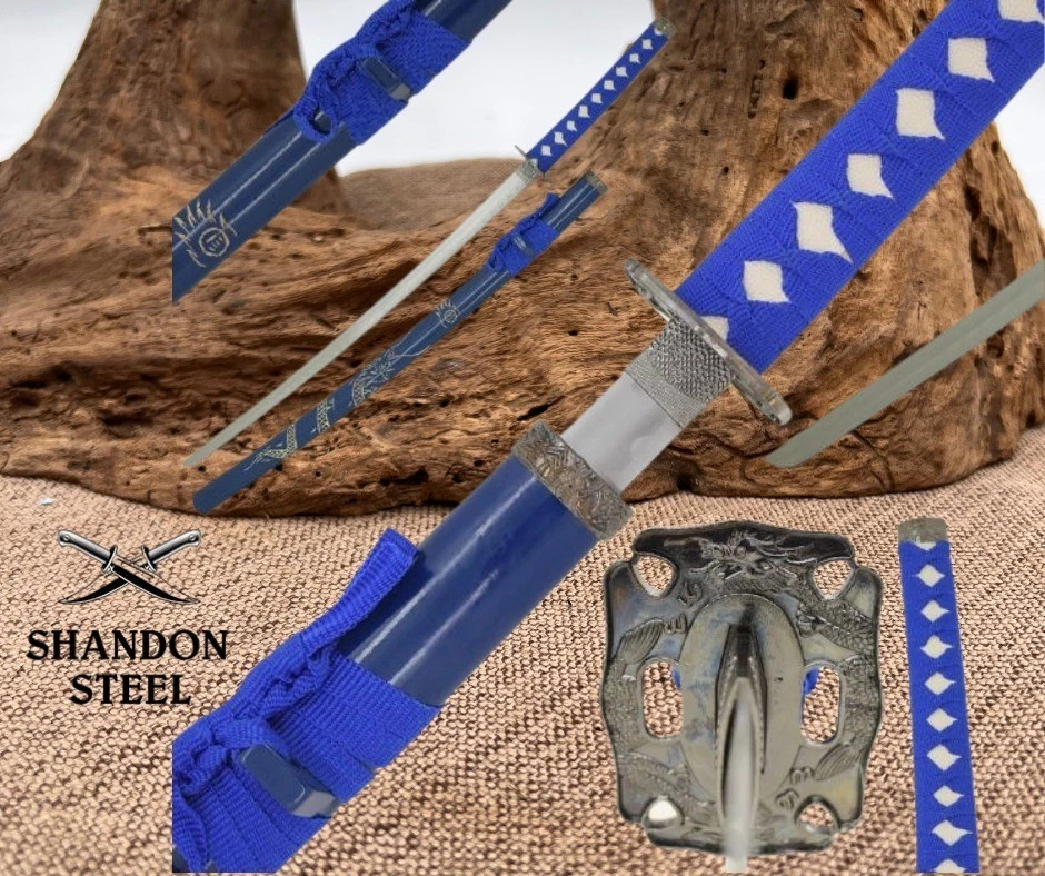 Espada Samurai con Soporte de Exhibición de Madera - SW-72RD Mango Envuelto Rojo 40" en General Foto 1 de 1