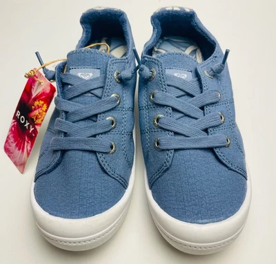 Mujer ROXY Bayshore Plus Zapatilla con Cordones Zapato 6 7.5 8 Sólido Azul Oscuro $50 Foto 1 de 4