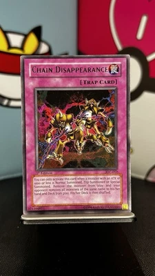 Yugioh Chain Disappearance Rare IOC-052 LP 1st Edition Vintage - Image 1 of 2