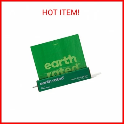 Bolsas para caca de perro con clasificación Earth, rollo único grueso de agarre y marcha, ideal para fotos en el patio trasero Foto 1 de 2