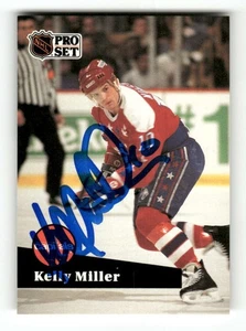 1991-92 Pro Set 256 Kelly Miller signed auto autograph  MZ BXCP57 - Picture 1 of 2