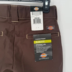 Dickies Pantalone Cargo Uomo Slim Fit Gamba Dritta Marrone 29x30 - Foto 1 di 5