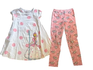 Conjunto Top + Leggings Niñas Bo Peep Parques Disney GRANDES Toy Story RARO Difícil de encontrar - Imagen 1 de 5