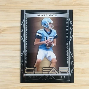 DRAKE MAYE 2023 Leaf Trinity Black Clear Acetate Rookie RC 1/1 - Picture 1 of 3