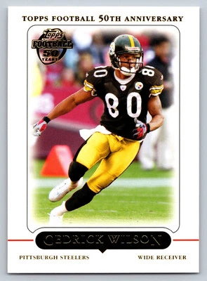 2005 Topps #110 Cedrick Wilson Pittsburgh Steelers - Image 1 of 2