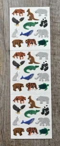 🐘Sandylion Stickerstreifen - Mini Wildtiere Fuzzy🐘 - Bild 1 von 4