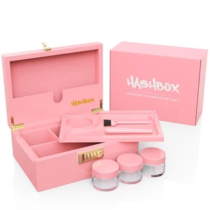 Caja de almacenamiento HASHBOX - Caja grande de bambú con cerradura de combinación - Imagen 1 de 7