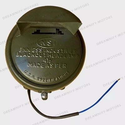 4.5 Blackout Drive Headlamp Fender Light Unit For Willys MB Ford GPW CJ2A Jeeps - Image 1 of 4