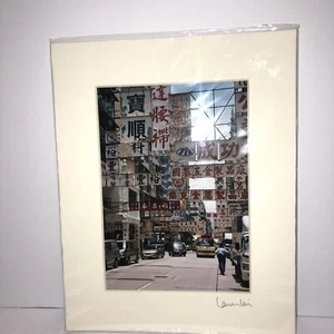 Signed Laurence Lai 2 Photographs Hong Kong Yu Chau Street / Old Birds Street - Picture 1 of 13