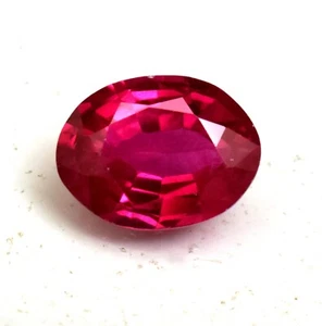 Mozambique Red Ruby Oval Cut 3.65 Ct Lab-Created Loose Gemstone - Picture 1 of 6
