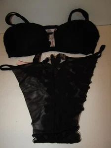 VICTORIA'S SECRET 36C Black DREAM ANGEL Adjustable Bra VERY SEXY Large UNDERWEAR - Picture 1 of 8