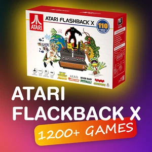 Atari Flashback X HDMI Retro Console 1200 Built-in Games 2 Controllers AtGames - Picture 1 of 16