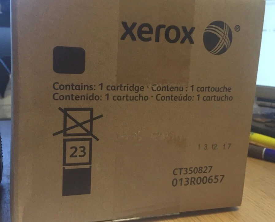 Genuine Xerox Drum Cartridge Black 013R00657 Opened VAT Included - Image 1 of 1