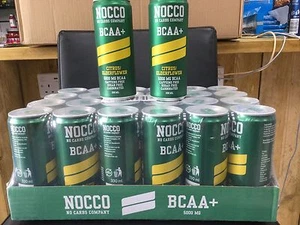 24 x 330ml NOCCO BCAA No carbs - Caffeine FREE. Citrus Elderflower Flavour