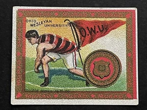 OHIO WESLEYAN UNIV. SHOT PUT ~ T51 Murad Cigarettes College Series ~ 2ª Serie - Imagen 1 de 2