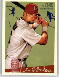 2008 Upper Deck Goudey Chris Duncan Base Card MLB PWE UD Cardinals #174 - Picture 1 of 2
