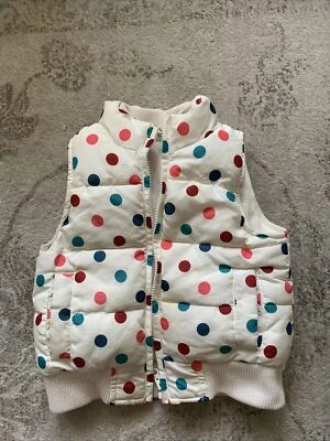 Chaleco Crazy 8 Niñas Talla 4/5 Años Multicolor Polkadot Cremalleras Bolsillos Completos Foto 1 de 4