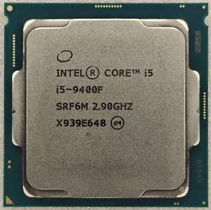 CPU Intel Core i5-9400F 9a generazione 2,9 GHz (turbo 4,1 GHz) LGA-1151 SRF6M SRFAH SRG0Z - Foto 1 di 2
