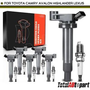 6x Ignition Coil & IRIDIUM Spark Plug Kits for Toyota Camry Avalon Lexus ES330 - Picture 1 of 8
