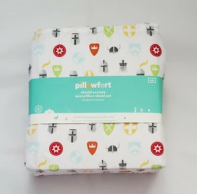 Juego de sábanas Pillowfort Shield Society de microfibra COMPLETO 4, ¡Nunca se ha abierto!  Foto 1 de 2