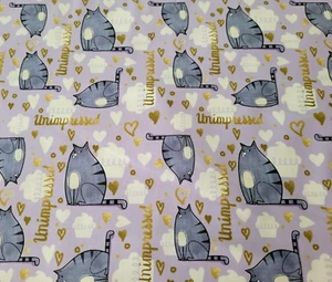 25" Secret Life Of Pets Quilting Treasure Cats Lavender Gidgit Chloe Hearts - Picture 1 of 3