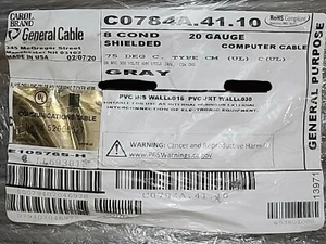 Carol C0784A 20/8C Shielded Tinned Copper Computer/Communication Cable /50ft - Picture 1 of 9