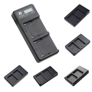 2-SLOT BATTERY CHARGER Charging Dock For Canon Sony Fujifilm DSLR Camera - Picture 1 of 18