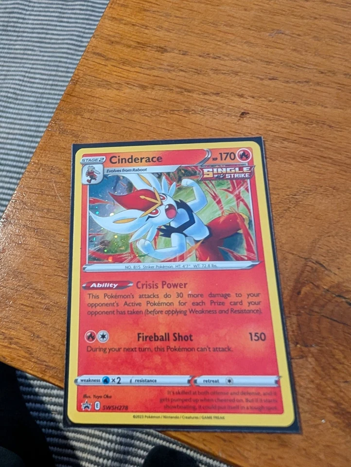 Cinderace SWSH278 Sword & Shield Holo Rare Promo Pokemon Card * New *  - Image 1 of 1