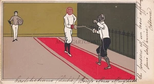 ZAUN SCHERMA - Lith. De Rycker & Mendel Bruxelles 1900 Castelvetrano Postkarte - Bild 1 von 2