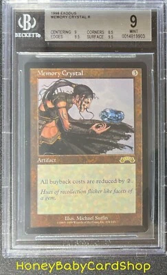 MTG Exodus 1998 Memory Crystal BGS 9.0 MINT Silver Age Iconic Staple - Image 1 of 4