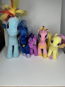 My Little Pony Ty Plush Lot G4 Princess Cadence Luna Rainbow Dash Fluttershy