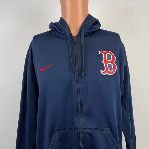 Nike Boston Red Sox Full Zip Therma Fit Hoodie Sweatshirt MLB Baseball Size L Cover
