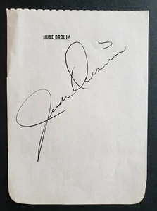Jude Drouin signed 1970's hockey album page - Picture 1 of 1