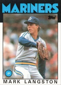 1986 Topps Baseball Mark Langston Seattle Mariners #495 - Picture 1 of 2