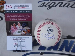 Dane Dunning Texas Rangers signed official 2023 World Series baseball JSA COA - Picture 1 of 1