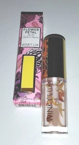 Olio labbra WINKY LUX petali di fiori 0,14 oz / 4 ml formato completo nuovo con scatola - Foto 1 di 2