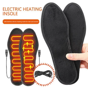 Electric Heated Shoe Insoles Sock USB Feet Heater Foot Pads Winter Warmer Insole - Picture 1 of 15