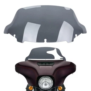 10.5" Smoke Wave Windshield Windscreen For Harley Touring Street Glide 2014-2023 - Picture 1 of 16