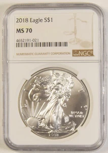 MS70 2018 American Silver Eagle NGC MS-70 - FREE SHIPPING! - Picture 1 of 2
