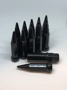 Set of (16) BLACK Spike lugnuts MSA Side x Side UTV ATV 10mm 1.25M📭 - Picture 1 of 1