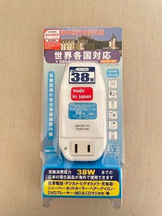 Transformador descendente Nissho Kogyo SK-30T 100V 110-240V 38W para productos japoneses Foto 1 de 1