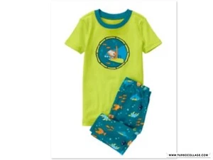 NEW GYMBOREE BOYS SHARK GYMMIES SLEEPWEAR PAJAMAS SIZE 4 - Picture 1 of 1