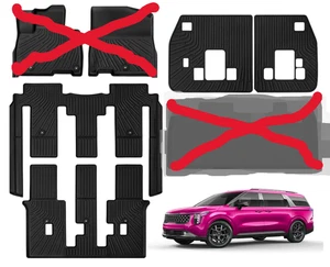 Floor Mats Kia Carnival 22-24 Set OF 4 MATS ONLY AS- REDUCED!!!1 - Picture 1 of 1