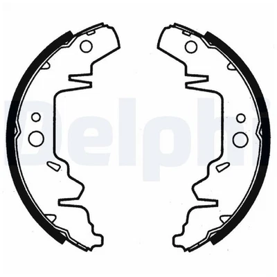 Delphi Bremsbackensatz hinten 4882059 0K56A2638Z 0K56A2638ZA | 158632 - Bild 1 von 2