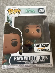 Funko Pop! Vinyl: Disney - Raya with Tuk Tuk - Amazon (AM) (Exclusive) #1005 - Picture 1 of 6