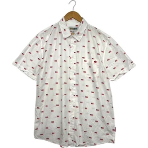 Camisa Tipsy Elves Para Hombres XL Blanca Bandera Americana Abotonada Patriótica Festival de EE. UU. - Imagen 1 de 11