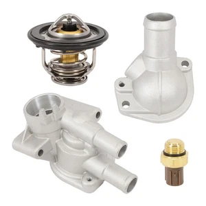 4x Thermostat Housing Cover & Sensor For Honda Civic 1.6L 1996-2000 19320-P2A000 - Picture 1 of 7