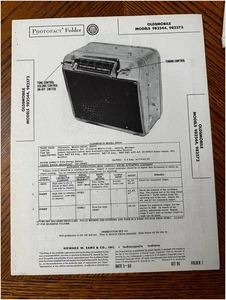 Fotofact Olds Radio 1950 982544 y 982573 diagrama esquemático Indiana - Imagen 1 de 2